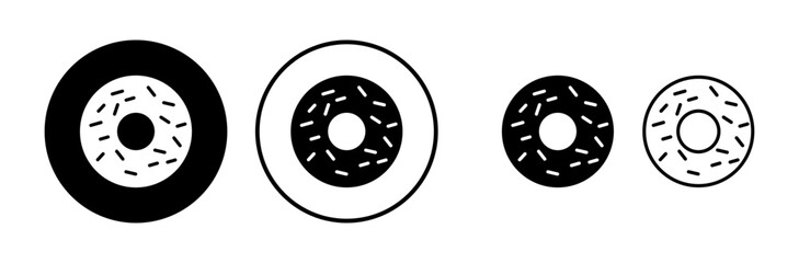 Donut icon vector. doughnut icon. donut logo