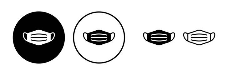 Face mask icon vector. medical Face Mask icon.