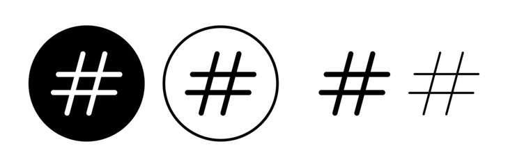 Hashtag icon vector. hashtag simbols