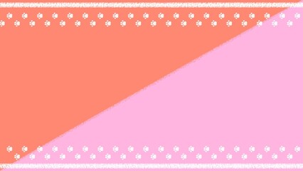 肉球の壁紙　赤とピンク