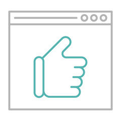 thumb up like symbol