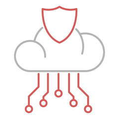 Network protection vector icon