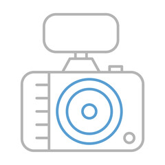 Photo presentation vector icon