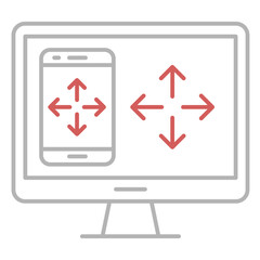 Responsive web design vector icon