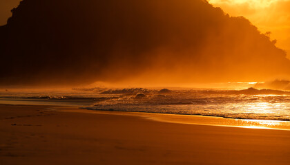 sunrise in Rio de Janeiro. landscape in Rio de Janeiro.