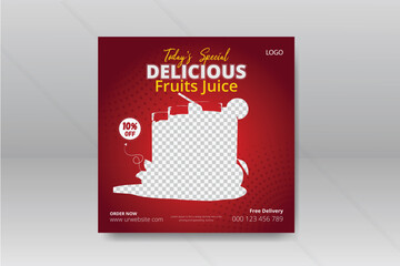 Social media post juice design