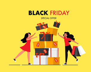 Black Friday Use for poster, newsletter, shopping, promotion, advertising.