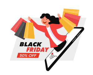 Black Friday Use for poster, newsletter, shopping, promotion, advertising.