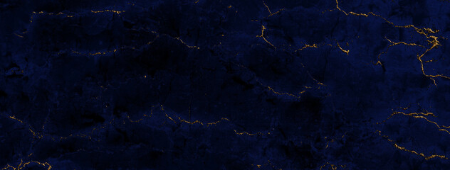blue marble texture background with golden veins, Blue marble natural pattern for background,...