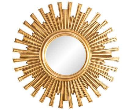 Image of Classic Round Sunburst Mirror