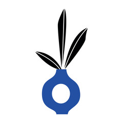 Potted plants set. Interior houseplants in planters, baskets, flowerpots. Home indoor green decor. Different succulents, foliage. Flat graphic vector illustrations isolated on white background