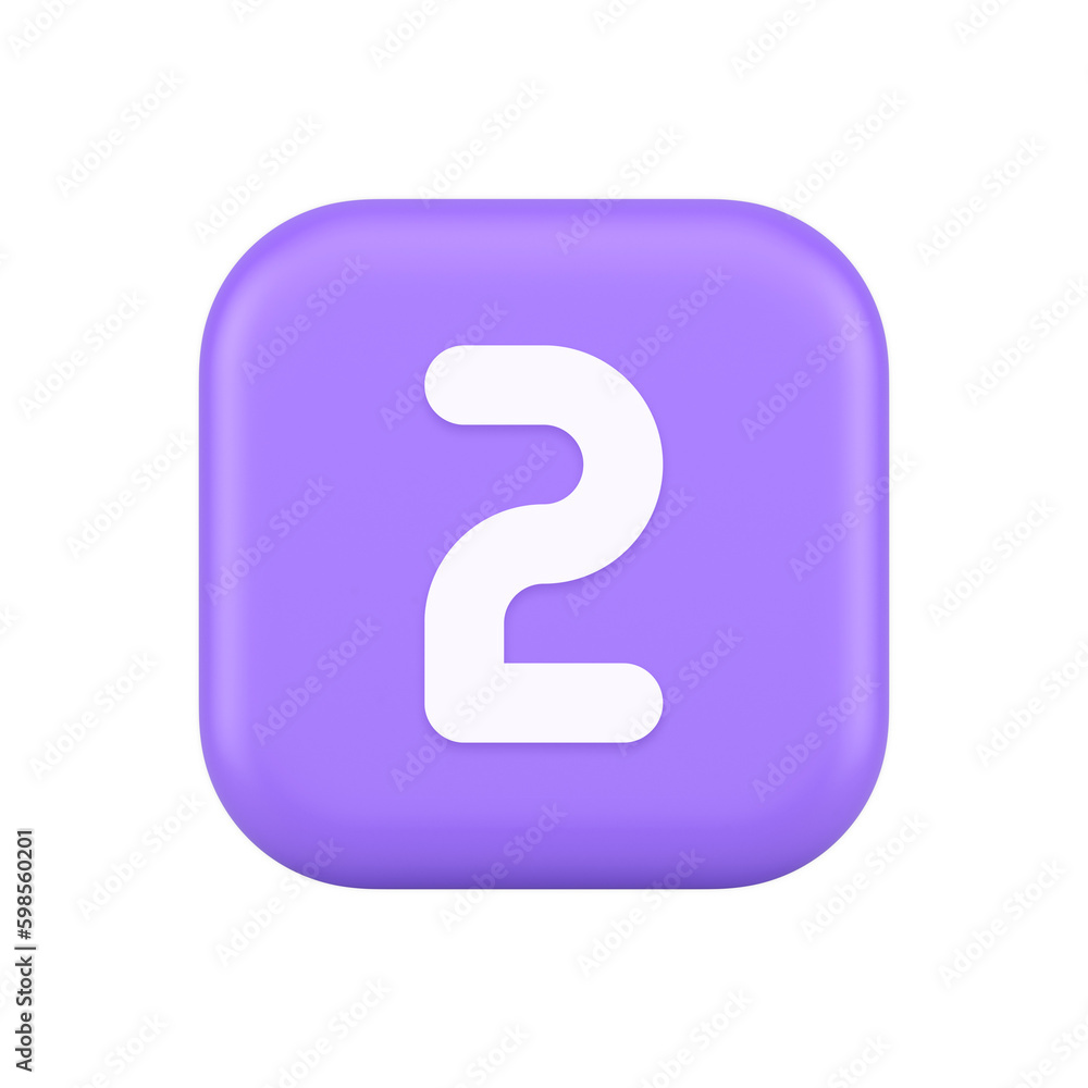 Poster two character button numeral cyberspace calculation service 3d realistic icon