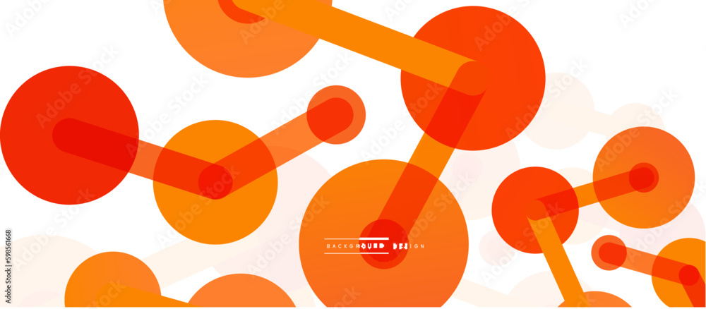 Poster network concept abstract background. dots connection. big data idea. business template for wallpaper