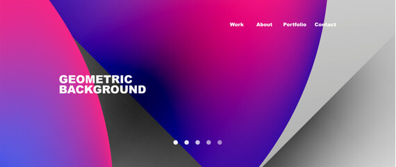 Circles and round elements abstract background design for wallpaper, banner, background, landing page, wall art, invitation, prints