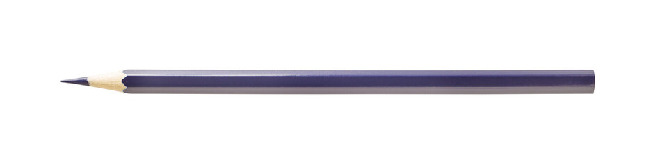 Pencil dark blue, one, isolated on transparent background