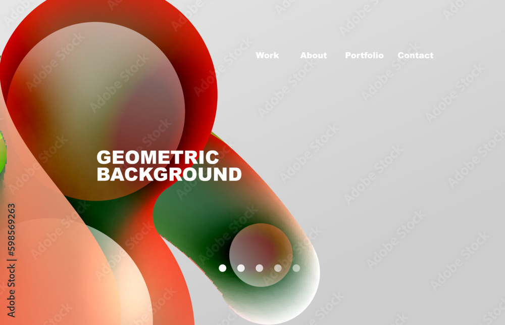 Fototapete abstract liquid background for your landing page design. web page for website or mobile app wallpape