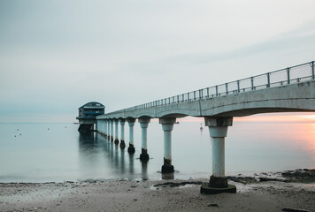 A pier in the calm sea