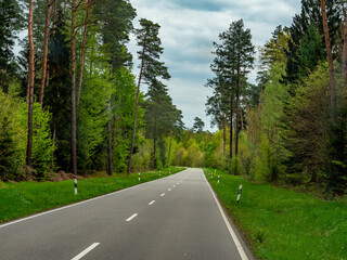 Fototapeta premium Bundesstrasse im Herbst