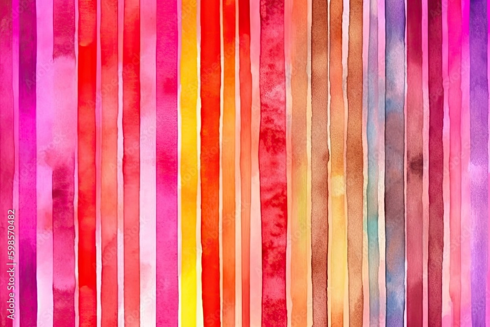 Poster vibrant and colorful background with vertical stripes. generative ai generative ai