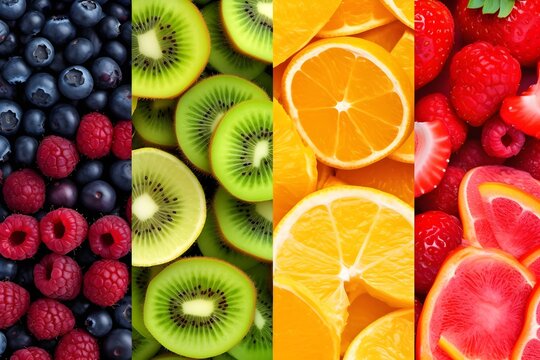 fruit backgrounds. generative AI