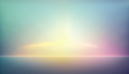 Obraz premium Abstract background with horizon and rays. Generative ai composite.