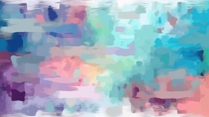 Colourful abstract background of paint strokes. Generative ai composite.