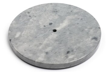 Obraz premium sleek and modern round marble coaster on a clean white background. Generative AI Generative AI