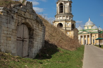 Fototapeta na wymiar Cathedral of Boris and Gleb in the town of Staritsa.