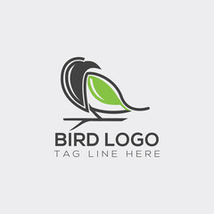 Creative line bird logo design for your company