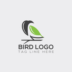 Creative line bird logo design for your company