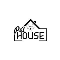 Pet house icon isolated on transparent background