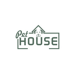 Pet house icon isolated on transparent background