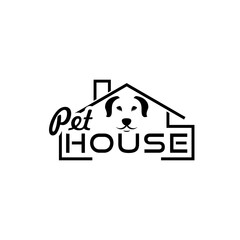 Pet house icon isolated on transparent background