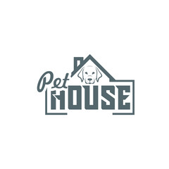 Pet house icon isolated on transparent background