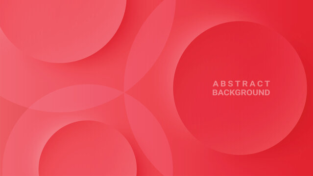 Abstract red gradient vector background elegant circle shape