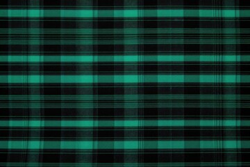 Fototapeta premium Green and Black Plaid Patter. Generative AI Generative AI