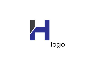 Modern , unicke,  colourful letter  H  logo ,icon  vector  graphic design  by  white background  illustration.