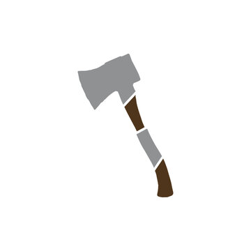 Weapon axe modern creative logo design
