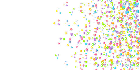 Social media marketing icons internet tags target