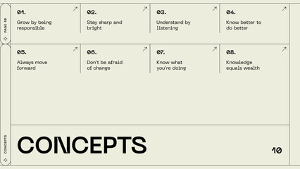 Brand presentation customisable layout template for corporate identity