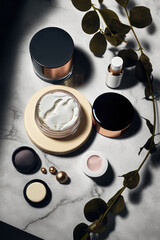 Fototapeta premium skincare products still life