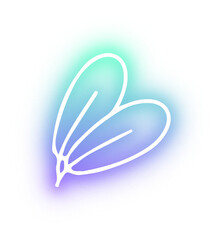 Obraz premium Collection of nature neon