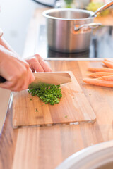 Kochen mit Kräutern  Veganer Küche