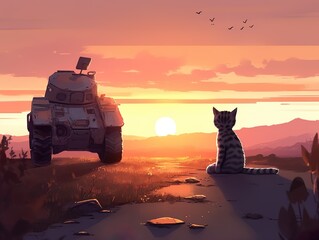 Cat and Robot