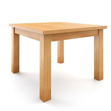  table isolated on white background, generative ai