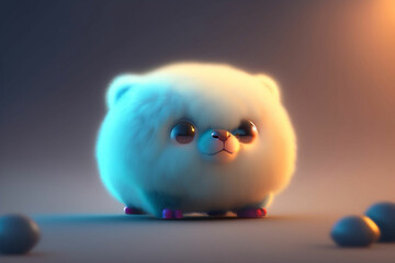 two pigs in a blue background