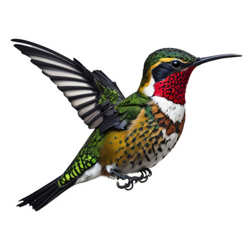recommend clip art: Humming bird, isolated, transparent, PNG, no bacground. Generative AI.