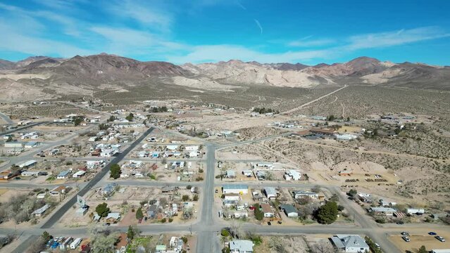 Beatty, Death Valley, California, USA 2023 - Flying around the small town