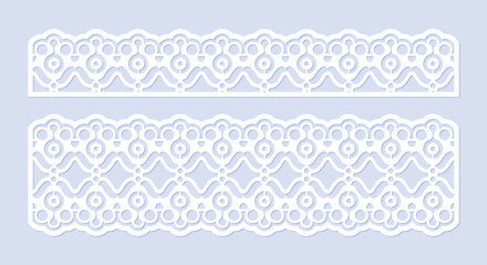 seamless die cut decorative pattern template