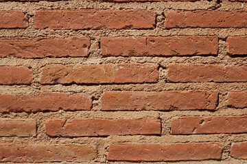 Fondo de pared de ladrillo rojo, background, textura ladrillo rojo, pared de ladrillo rojo